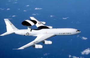 The E-3 Sentry AWACS surveillance, command, control and communications flew over Iraq 24 hrs per day
